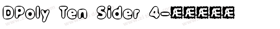 DPoly Ten Sider 4字体转换